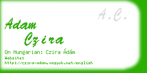adam czira business card